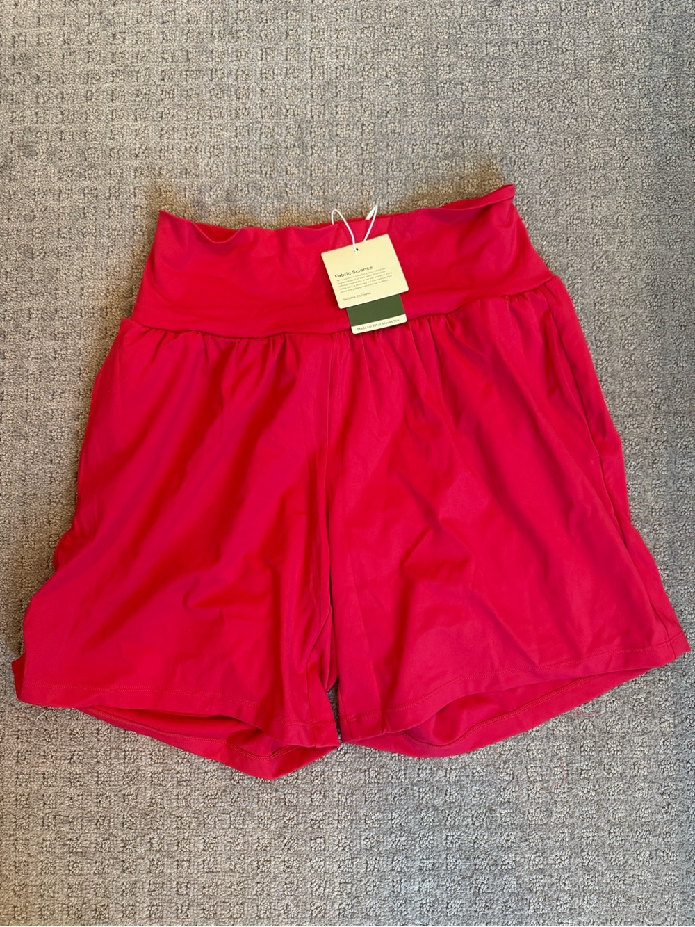 HALARA High-Waist Athletic Shorts in Bright Pink
